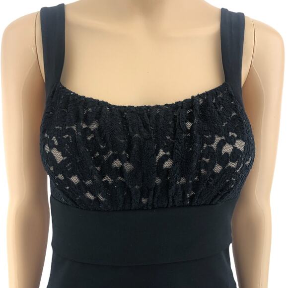 Sweet Storm MEDIUM Womens Y2K Black Lace Bandage Sheath Mini Dress - Picture 2 of 5